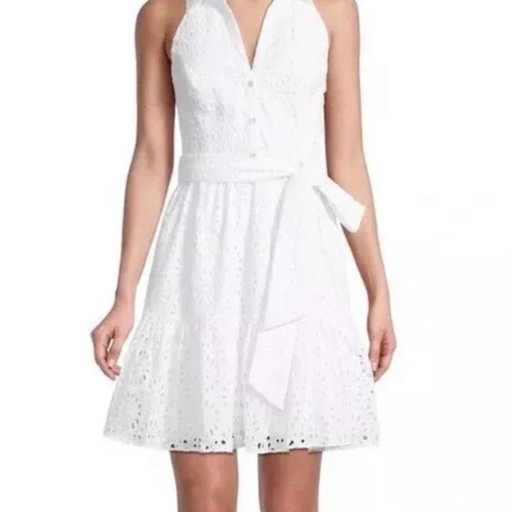 Lilly Pulitzer Trisha Eyelet Shirt Dress Size 4